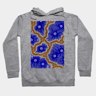 Aboriginal Art - Water Wetlands Hoodie